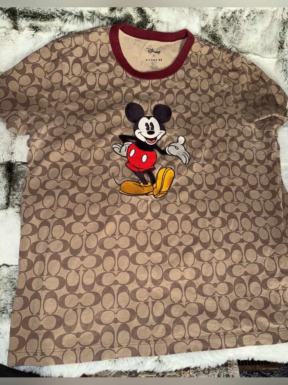 Coach Disney Mickey Mouse Monogram T-Shirt